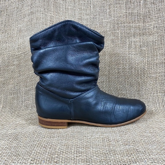 DINGO Bootie Boots Slouch Black Leather Ankle Women’s Size 6.5 - Picture 5 of 10
